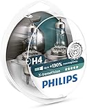 Philips X-tremeVision +130% H4 Scheinwerferlampe...